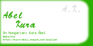 abel kura business card